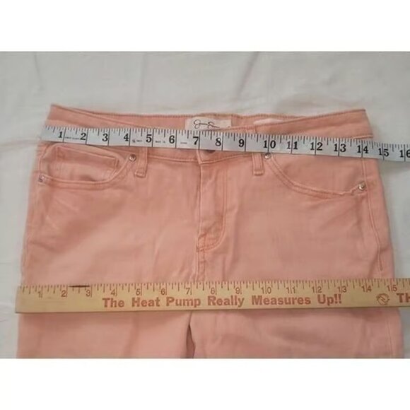 Jessica Simpson Jeans Women Sz 28 Forever Rolled Skinny Peach Everyday - Picture 5 of 7